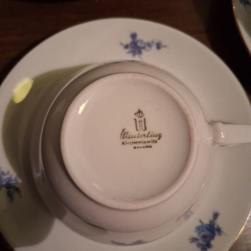 Vintage Winterling Bavaria tea set used porcelain Germany