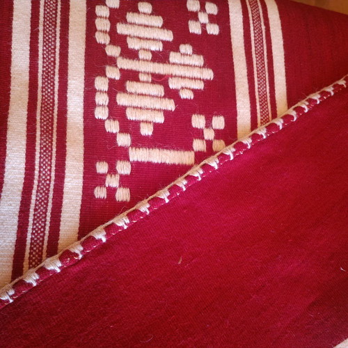 Handmade woven loom blanket used 150x210