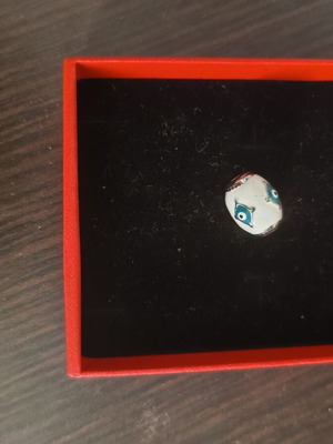 Charm with eyes for bracelet or necklace, like new, steel