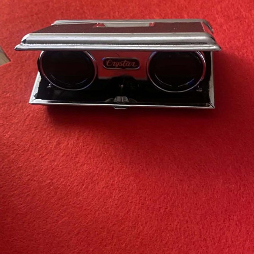 Crystar vintage folding opera glasses