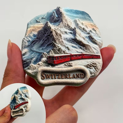 Flat Switzerland magnet new in packaging