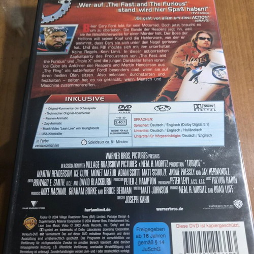 Hart am Limit DVD like new with English and German subtitles
