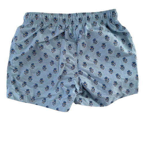 Zara Kids Blue Swim Shorts with Floral Print Size 6-7 Years Like New