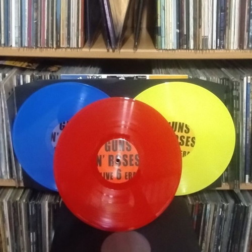 Guns N' Roses Live Era '87-'93 3LP triple colored vinyl like new