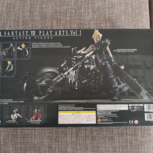 Final Fantasy VII Play Arts Vol.1 Cloud Strife & Hardy Daytona Action Figure like new