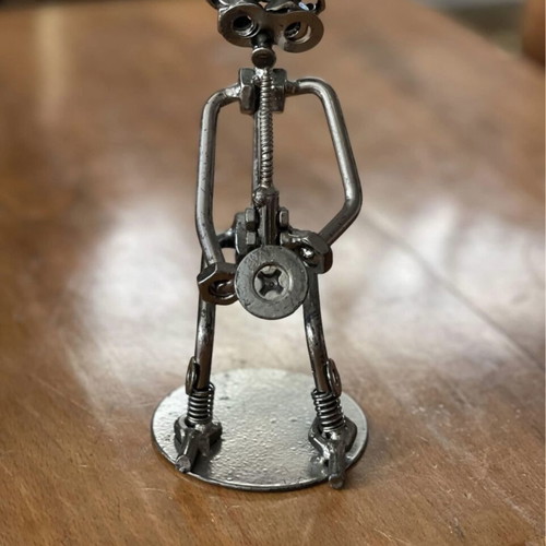 Handmade metal musician figurines set of 3