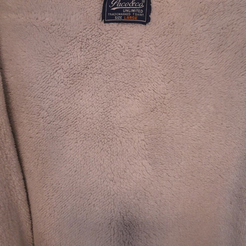 Teen jacket used size large, black with pattern