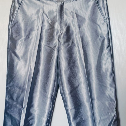 Italian groom suit silver S new