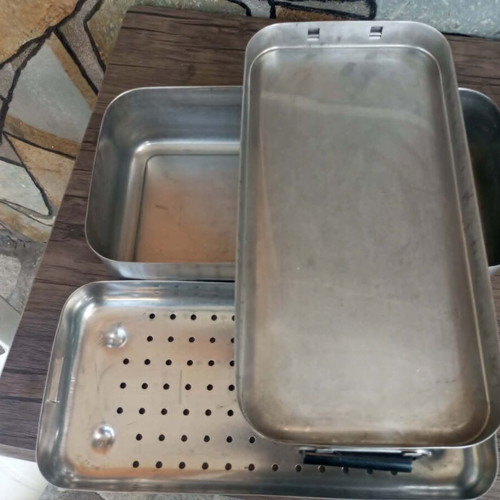 Stainless Steel Sterilization Box with Handles used