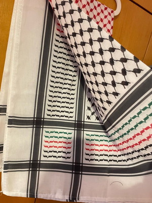 Arab scarf shawl new, multicolored, large square 1.35x1.35