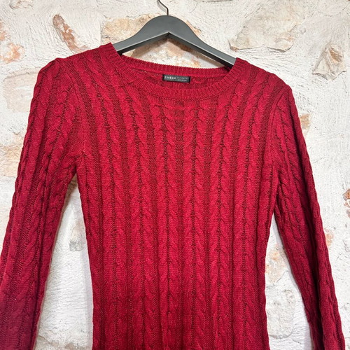 Shein Red Cable Knit Dress used, size S