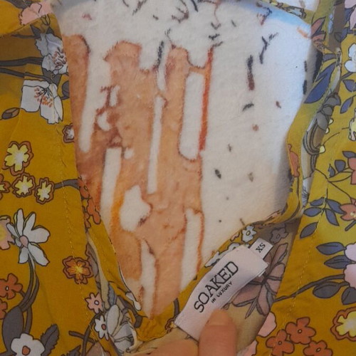 Soaked In Luxury women's blouse colorful, like new, size XS