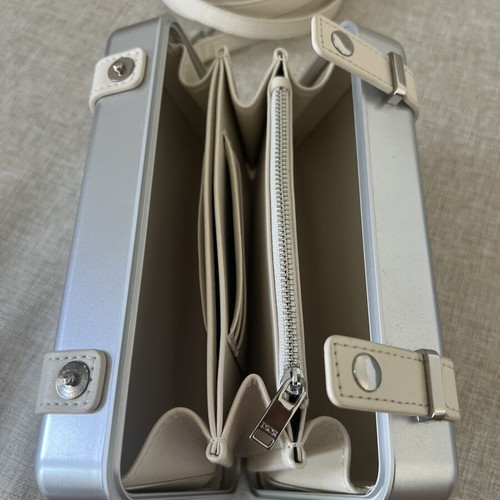 Dior x Rimowa Aluminum Clutch Like New, Gray