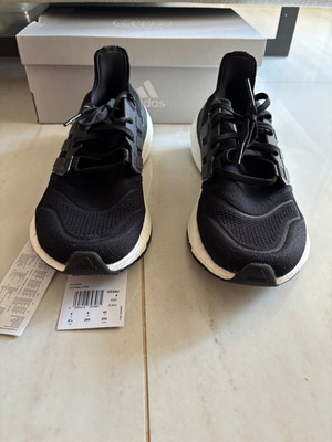 Adidas Ultra Boost athletic shoes, black, size 42