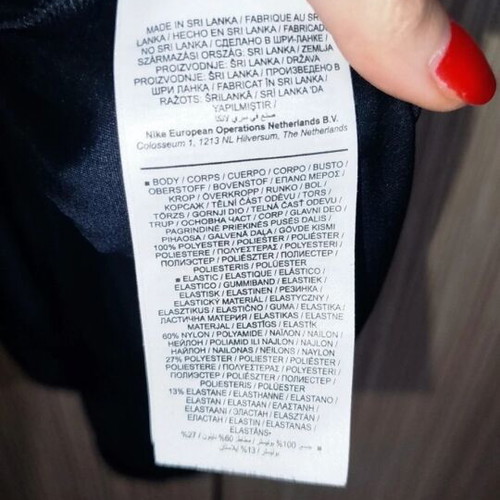 Nike Dry Fit XS Top worn once, black and gray