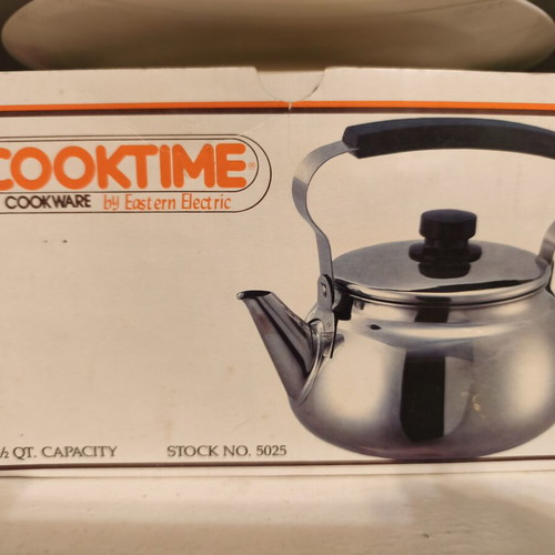 Stainless Steel Tea Kettle Vintage 80's New