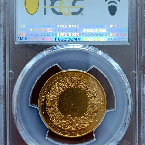 Gold Medal France Specimen PCGS SP 62 New 18K 13.01g