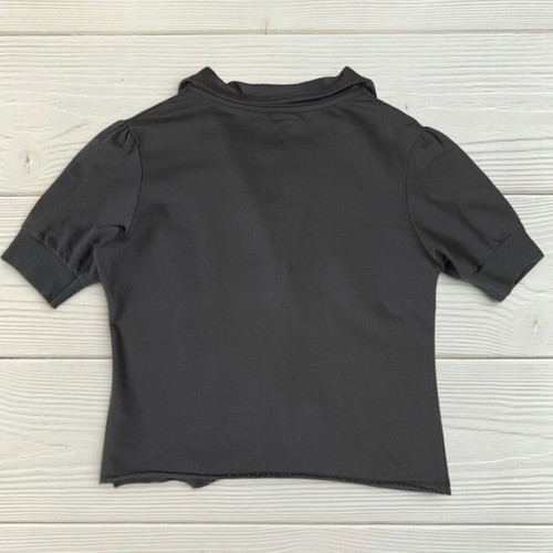 Zara short-sleeve jacket sweatshirt material size M new, charcoal grey