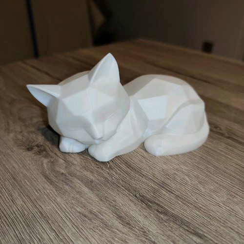 3D Printed Geometric Cat new minimal decorative figurine