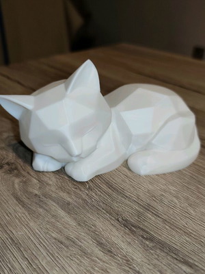 3D Printed Geometric Cat new minimal decorative figurine