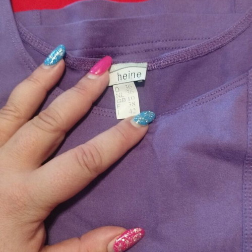 Heine sleeveless sports top new, size M, purple