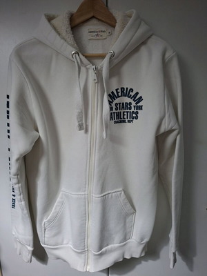 American Stars hoodie used, size M, white