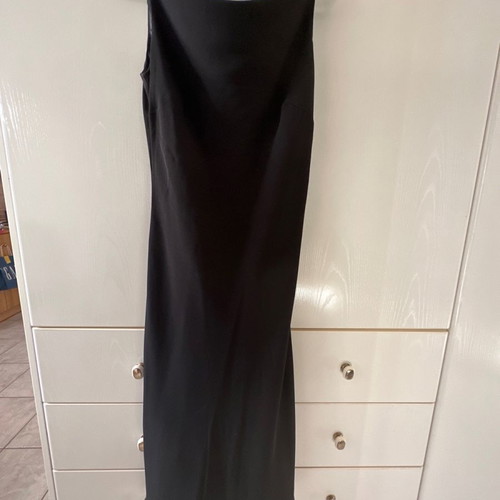 Black dress for special occasions size S with draped detail