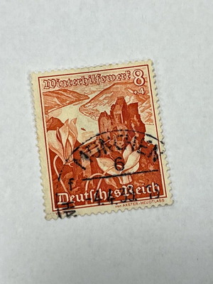 German Reich Stamp Castle Ruins Aggstein 1938 like new