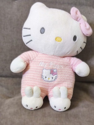 Hello Kitty My First vintage plush rattle used