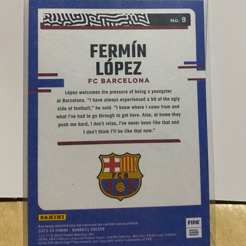 Fermin Lopez 2023-24 Panini Donruss The Rookies FC Barcelona card new