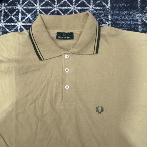 Fred Perry Polo T-shirt new, beige, size L