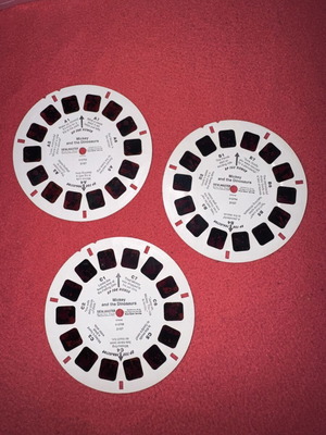 View Master Mickey and the Dinosaurs reels used, 1991 set