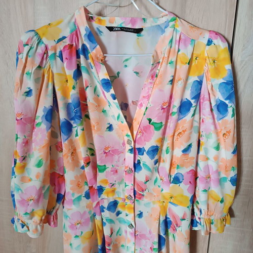 Zara vintage blouse like new, multicolored, size M