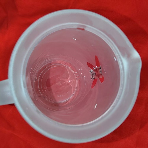 Serkova Vintage Collectible Pitcher 1990s Made in Italy Frosted Glass