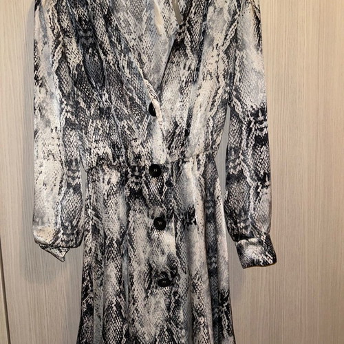 Zara mini dress with snake print like new