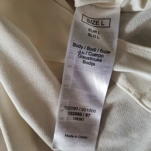 White bodysuit new, size Large