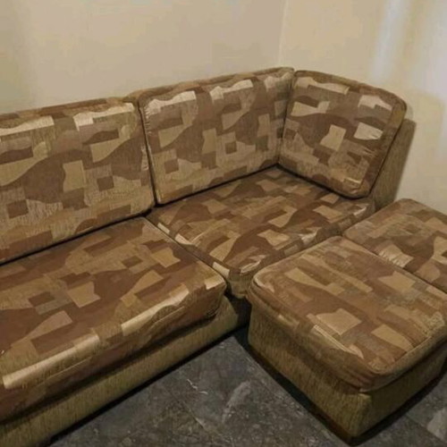 Sofa 2.10m like new with two stools
