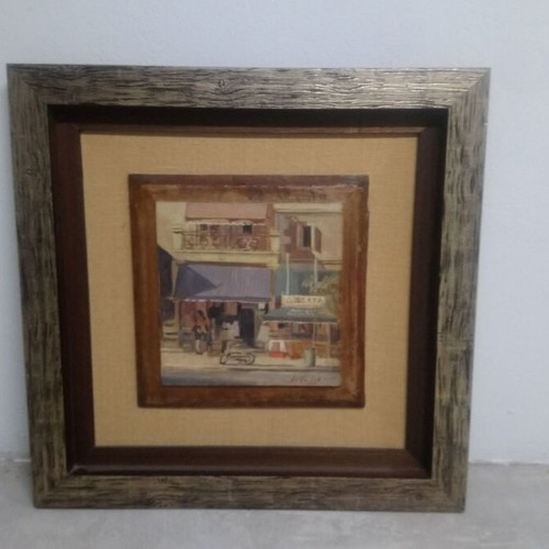 Achilleas Aivazoglou painting like new with wooden frame