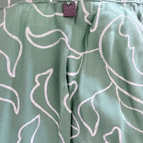Attrattivo green printed wide-leg pants XL