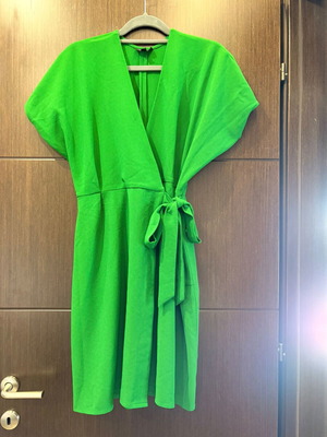 Topshop green kimono dress like new