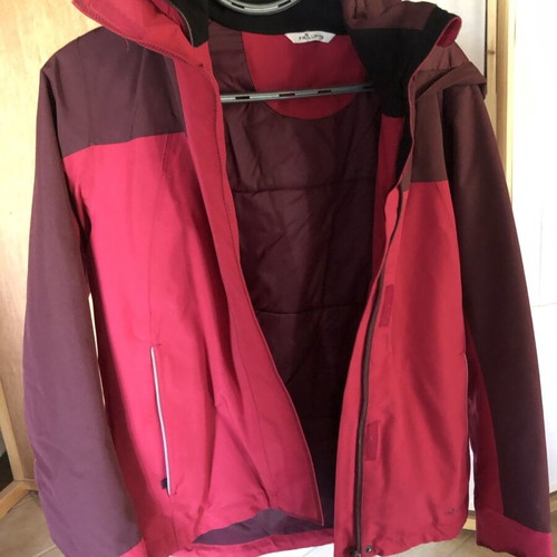Jacket for girl 14-18 years like new, brown and red