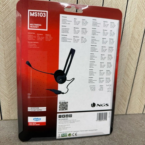Headset MS103 wired with microphone new