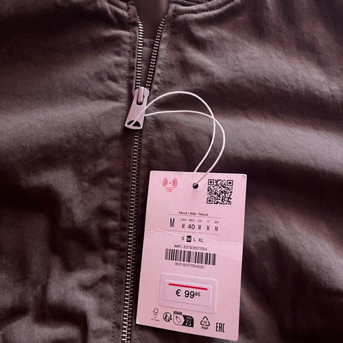 Zara men's jacket new, khaki color, size M