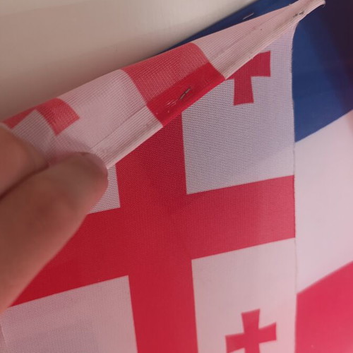 Garland with 20 fabric flags of various countries, 3.10m length, new