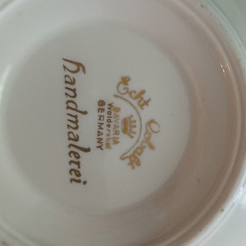 Vintage Bavaria Waldershof porcelain cup and saucer set like new