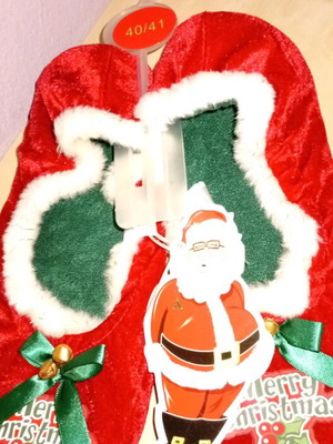 Christmas slippers and hat new red set