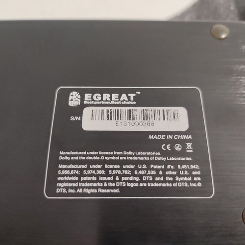 Egreat Networked Media Tank used without power supply