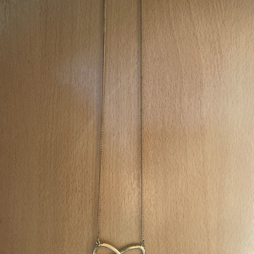 Long necklace used with infinity shape, 35 cm chain length
