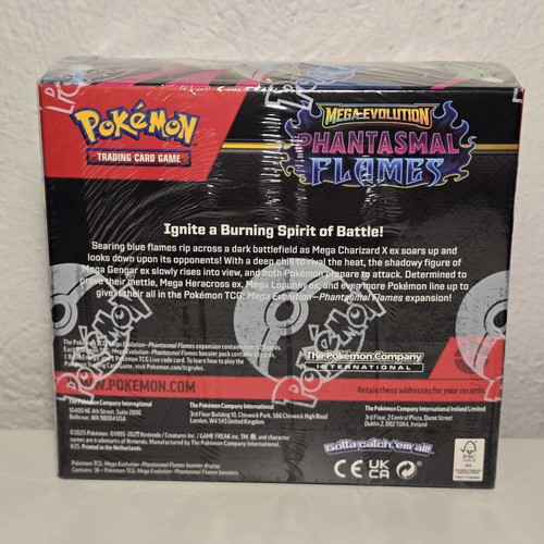 Pokémon TCG Mega Evolution Phantasmal Flames Booster Box new, sealed