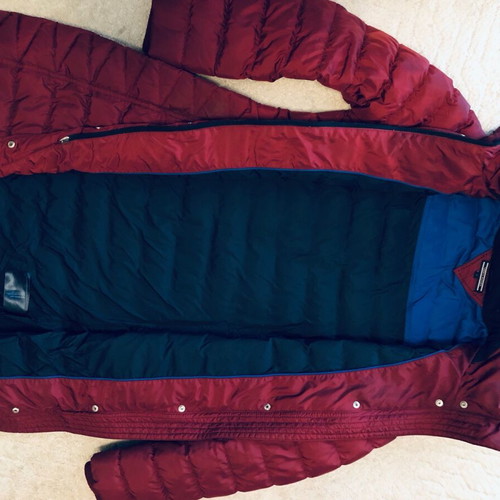Tommy Hilfiger women's long jacket like new, size S, red